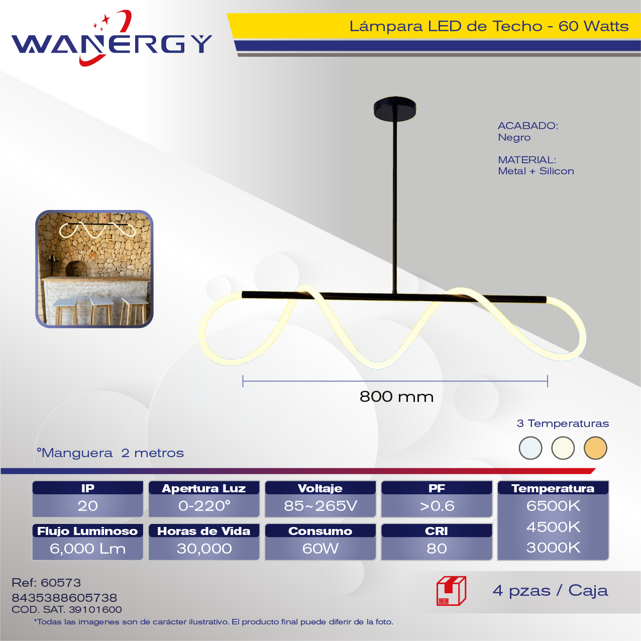 "LAMPARA COLGANTE DECORATIVO MODERNO METALICO NEGRO Y MICA SILICON TRES TEMPERATURAS"
