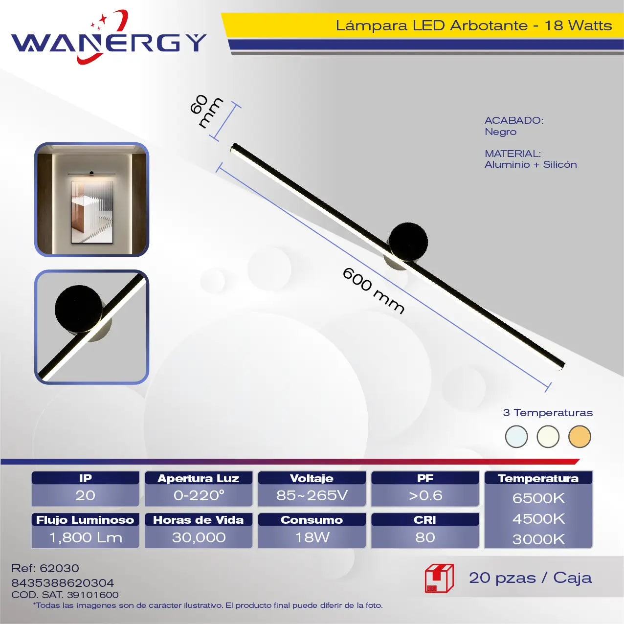Barra Arbotante LED 62030