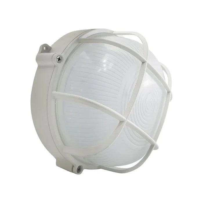 Luminario arbotante para pared de LED 18W luz blanca 6 500K acabado hierro blanco