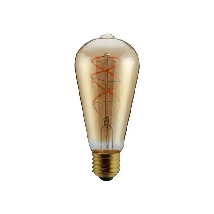 Bulbo ST64 de LED tipo vintage 5W base E26 luz cálida 2 200K