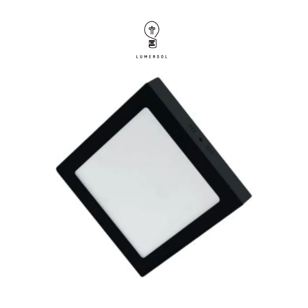 Panel Downlight Sobreponer DLSC12WBB / BC-NR (NEGRO MATE)