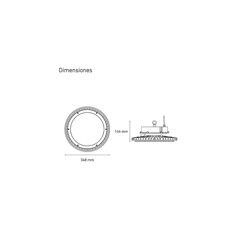 HIGHBAY STD 150W 100-305V 60K GR AC