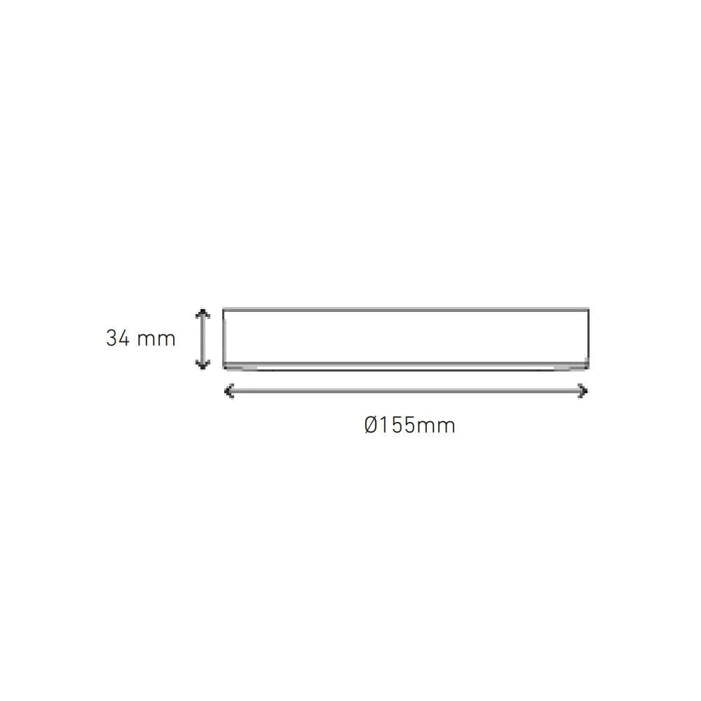 LUNA 9 FLAT S 9W 100-240V 60K BC