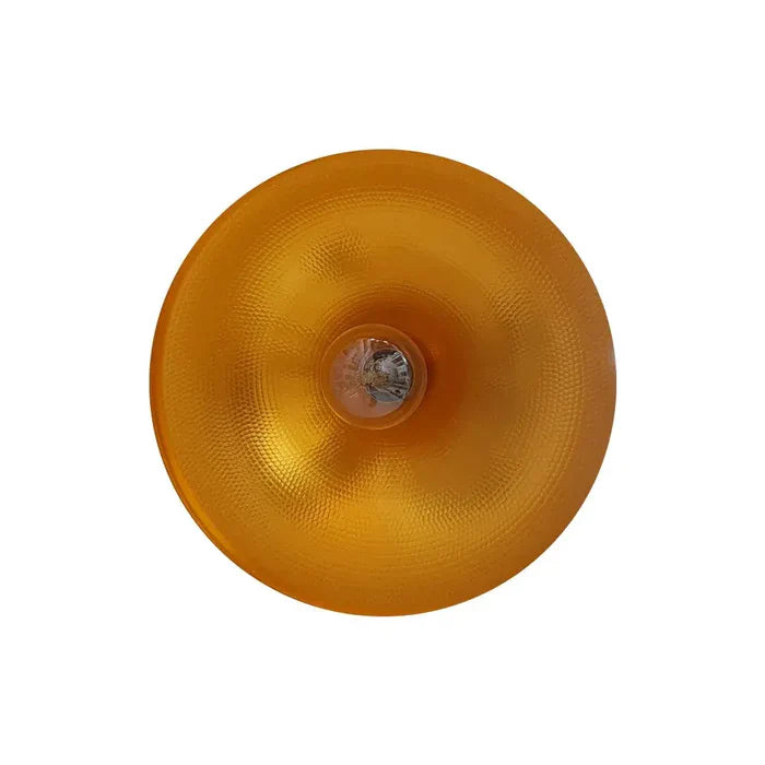 Luminario decorativa para suspender negro interior arena dorada I