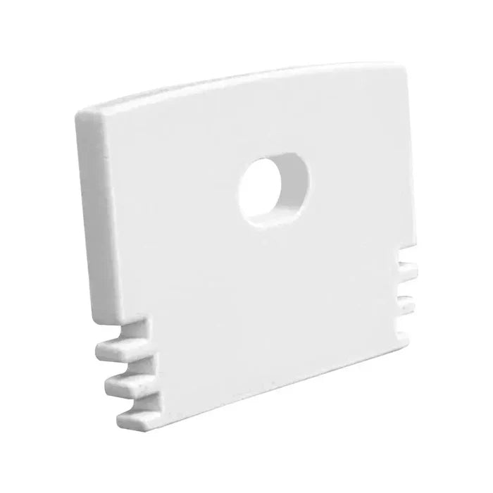 Tapa inicial con agujero para perfil de aluminio 57093