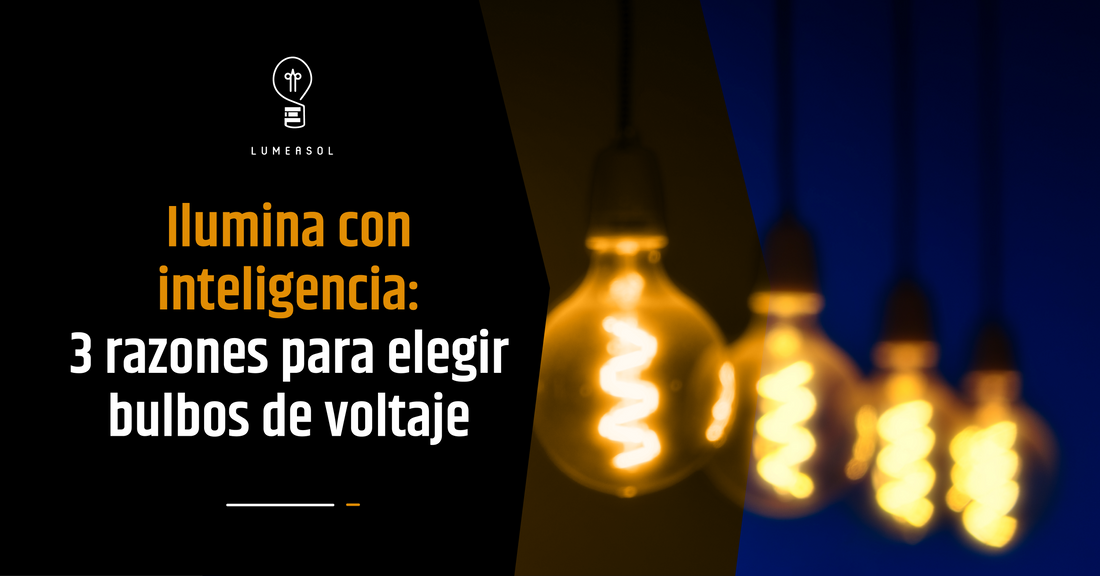 Ilumina con inteligencia: 3 razones para elegir bulbos de voltaje