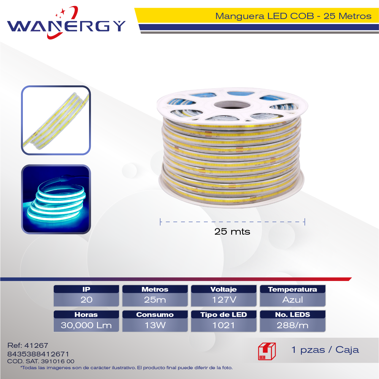 MANGUERA LED COB LED 1021 288D/M/UNION 67934