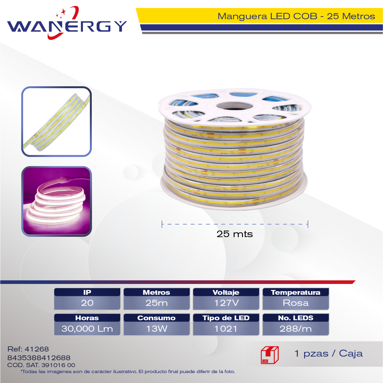 MANGUERA LED COB LED 1021 288D/M/UNION 67934