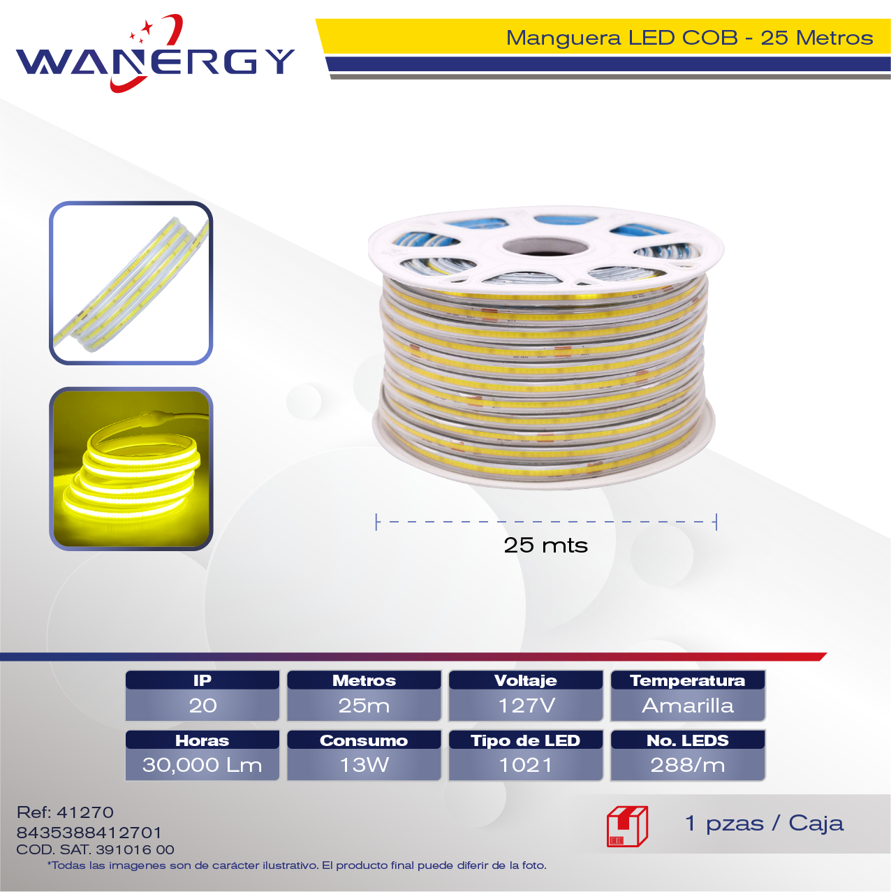 MANGUERA LED COB LED 1021 288D/M/UNION 67934