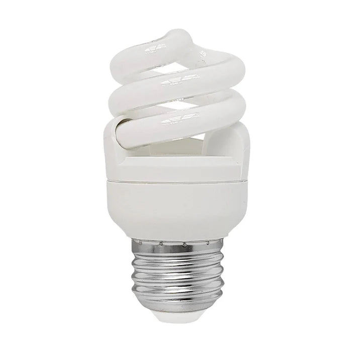 Lámpara fluorescente compacta 9W base E26 luz blanca 6 500K