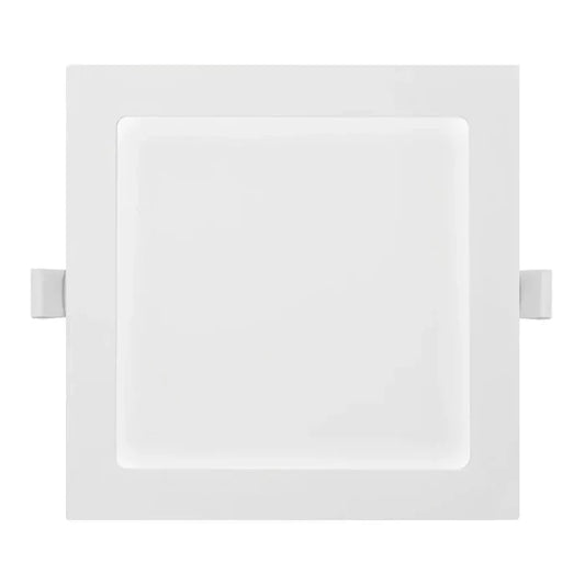 Panel cuadrado para empotrar tipo downlight LED 18W luz cálida 3 000K