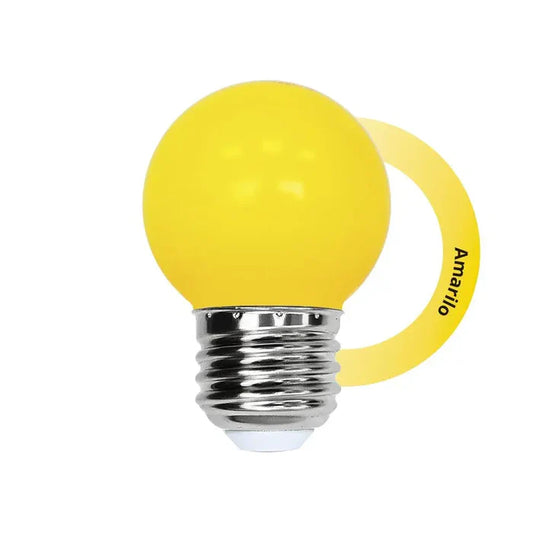 Bombillos LED tipo globo amarillo 1W