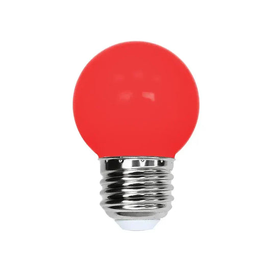 Bulbo LED tipo globo rojo 1W