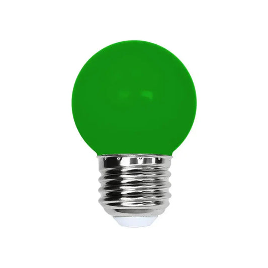 Bulbo LED tipo globo verde 1W