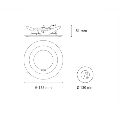 M 1400 DOM 16W 100-240V 30K NS