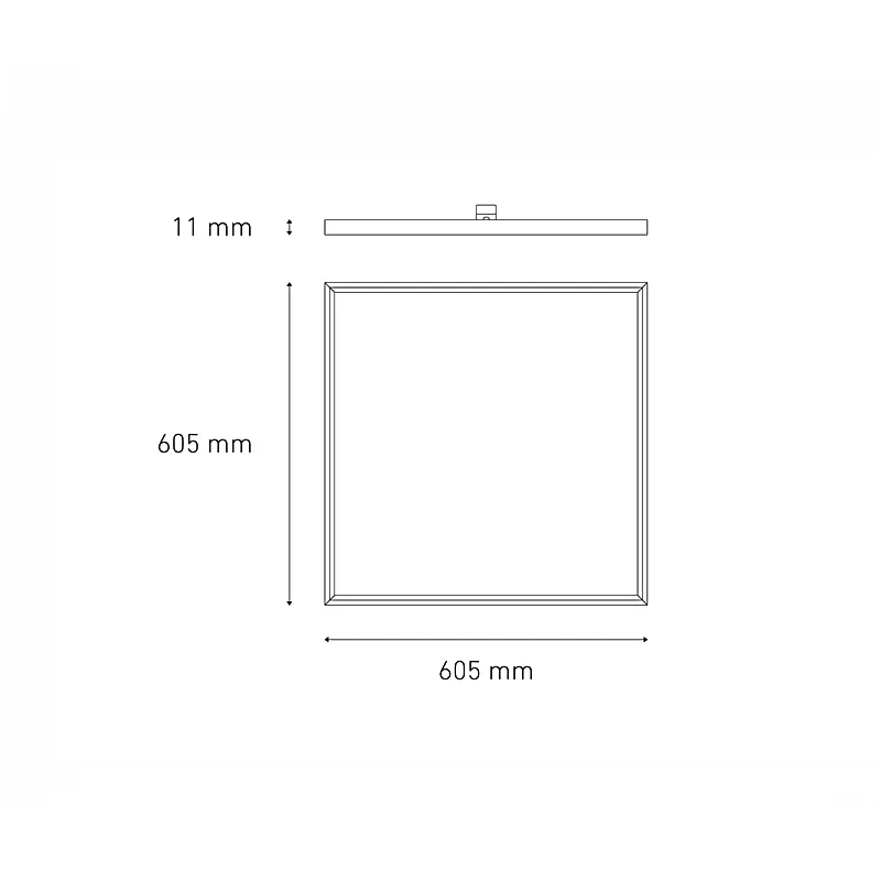 PANEL 60X60 40W 100-305V 40K BC