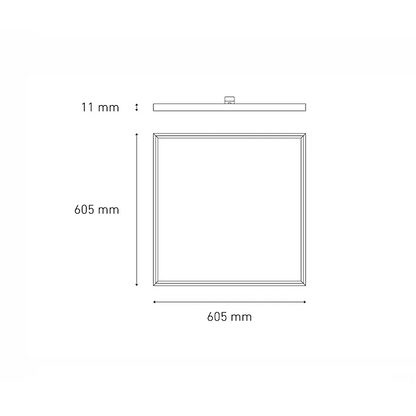 PANEL 60X60 40W 100-305V 40K BC