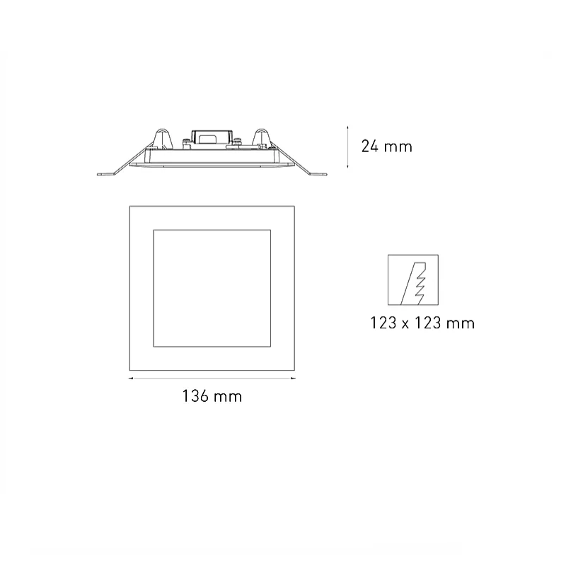 SQ 9 FLAT II STD 9W 100-240V BFP 60K BC