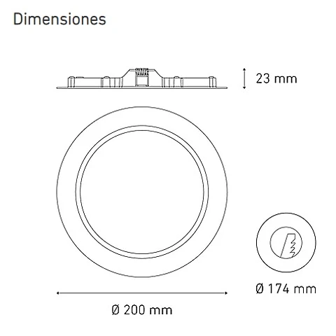 LUNA 4W 100-240V 60K BC