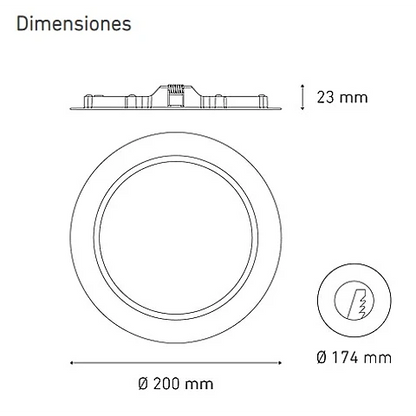 LUNA 4W 100-240V 60K BC