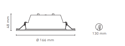 LUNA 9/8W 100-240V 30K BC