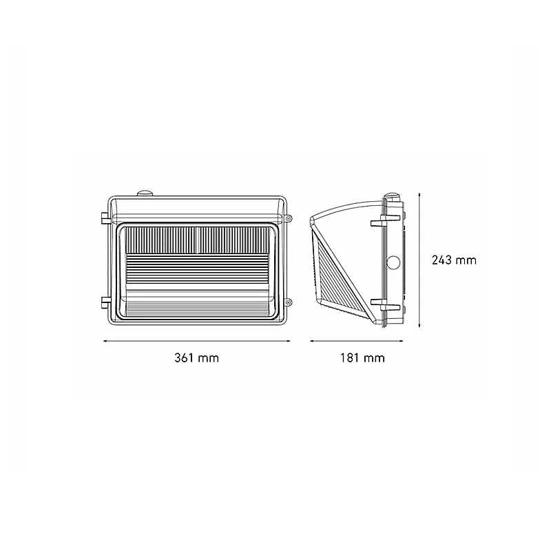 WALLPACK 85W 100-305V AFP 60K GR AC