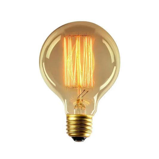 Lámpara incandescente G80 tipo vintage 40W base E26 luz cálida 2 700K