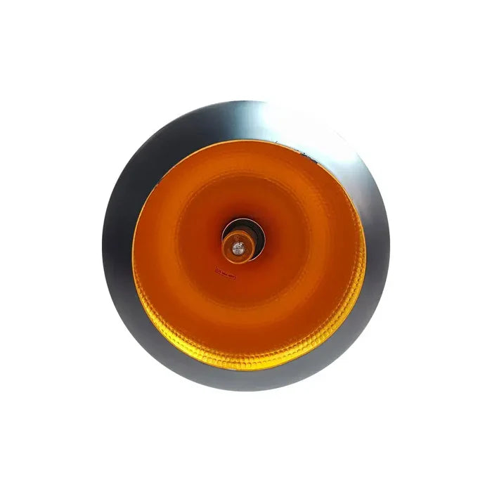 Luminario decorativo para suspender negro interior arena dorada tipo copa