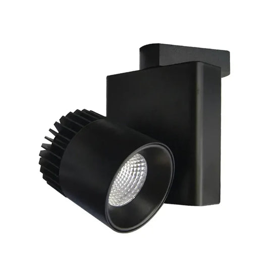 Luminario tipo spot para riel de 3 vías LED 10W luz cálida 3 000K acabado negro