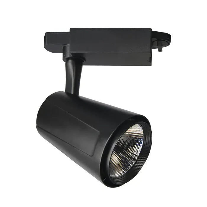 Luminario tipo spot para riel de 3 vías LED 30W luz cálida 3 000K acabado negro